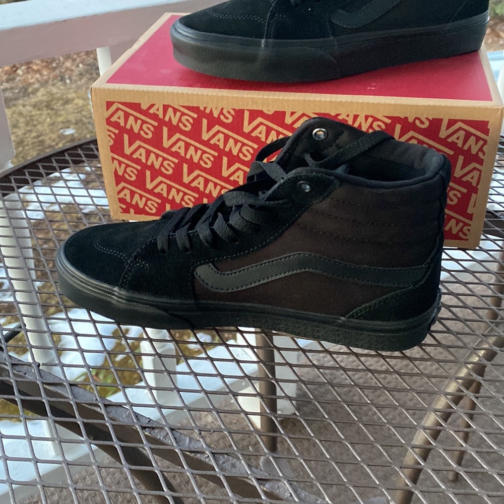 Suede Canvas Vans Filmore Hi Men's/Unisex Size 7.5 Medium Black Very Supportive - Picture 9 of 14